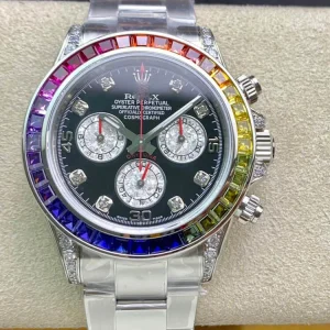 ROLEX DAYTONA 116599 RBOW TW FACTORY BLACK DIAMOND-SET BEZEL