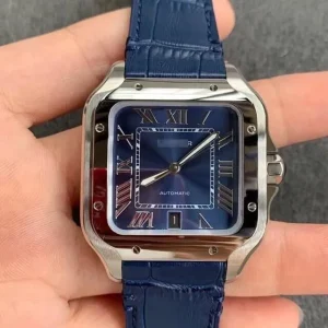CARTIER SANTOS WSSA0030 V6 FACTORY BLUE STRAP