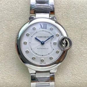 BALLON BLEU DE CARTIER WE902074 33MM V6 FACTORY SILVER STAINLESS STEEL STRAP