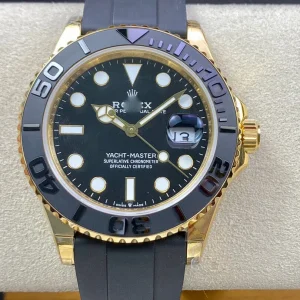 ROLEX YACHT MASTER M226658-0001 42MM OW FACTORY BLACK RUBBER STRAP