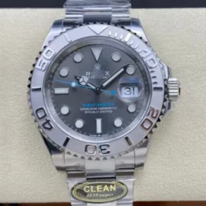 ROLEX YACHT MASTER M126622-0001 CLEAN FACTORY GREY STRAP