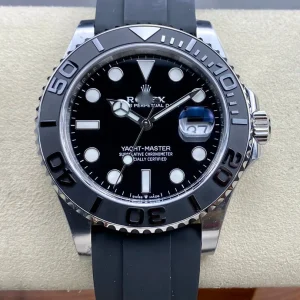ROLEX YACHT MASTER M226659-0002 CLEAN FACTORY BLACK STRAP