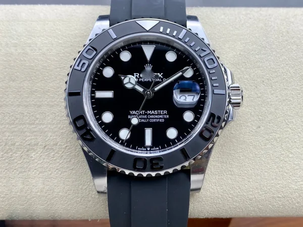 ROLEX YACHT MASTER M226659-0002 CLEAN FACTORY BLACK STRAP