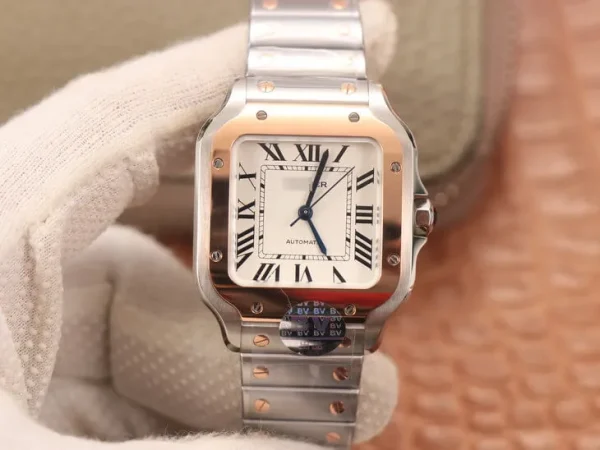 CARTIER DE SANTOS W2SA0007 BV FACTORY WHITE STRAP