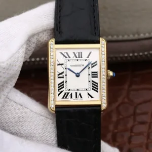 CARTIER TANK LADIES K11 FACTORY DIAMOND-SET BEZEL