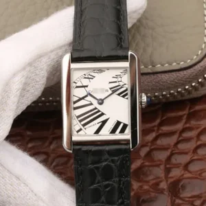 CARTIER TANK W5200018 K11 FACTORY BLACK STRAP