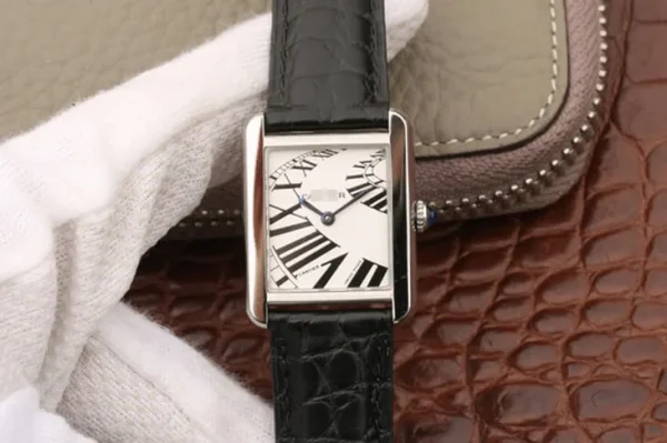 CARTIER TANK W5200018 K11 FACTORY BLACK STRAP