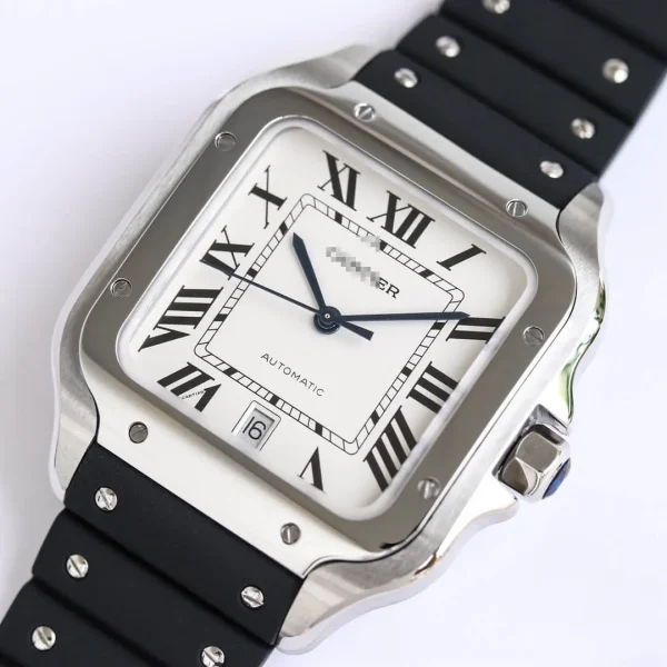 SANTOS WSSA0018 GF FACTORY V2 BLACK RUBBER STRAP - Image 6