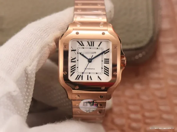 CARTIER DE SANTOS WSSA0010 BV FACTORY ROSE GOLD CASE