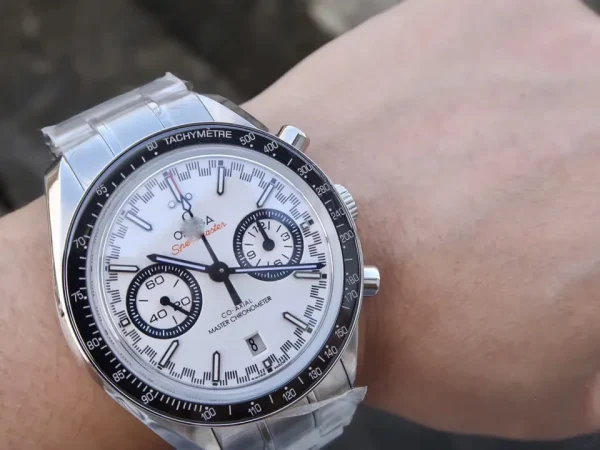 OMEGA SPEEDMASTER RACING CHRONOGRAPH 329.30.44.51.04.001 OM FACTORY WHITE DIAL - Image 7