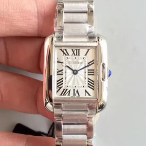 CARTIER TANK ANGLAISE LADIES W5310022 SILVER DIAL