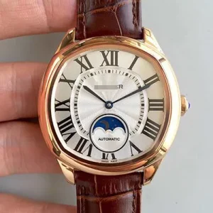 DRIVE DE CARTIER MOONPHASE WGNM0008 ROSE GOLD SILVER DIAL