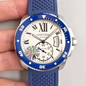 CALIBRE DE CARTIER DIVER 42MM WSCA0011 JF FACTORY WHITE DIAL