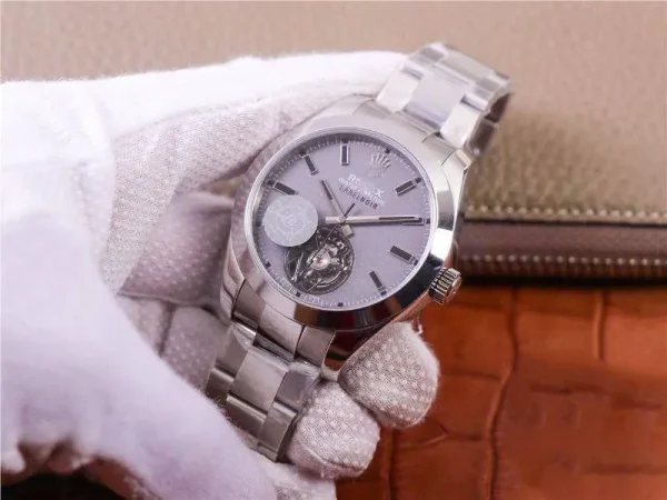 ROLEX MILGAUSS BASE 116400 LABELNOIRDESIGN LNT01HS-001 JB FACTORY SILVER CASE WATCH - Image 3