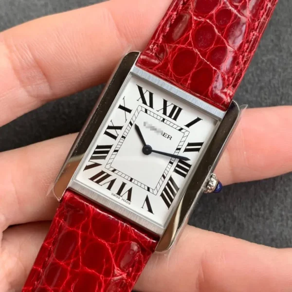 CARTIER TANK W5200005 K11 FACTORY STAINLESS STEEL BEZEL - Image 3