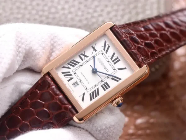 CARTIER TANK W5200026 V9 FACTORY WHITE DIAL - Image 3