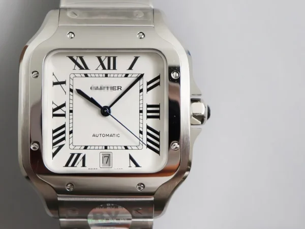CARTIER SANTOS WSSA0009 BV FACTORY STAINLESS STEEL WHITE DIAL - Image 3