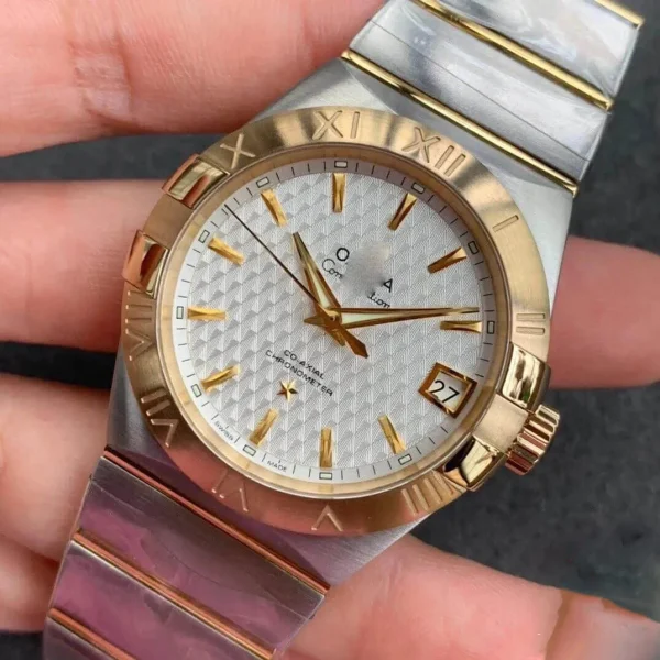 OMEGA CONSTELLATION 123.20.38.21.02.006 VS FACTORY GOLD BEZEL - Image 3