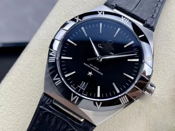 SBF OMEGA CONSTELLATION 131.33.41.21.01.001 VS FACTORY BLACK LEATHER STRAP - Image 3