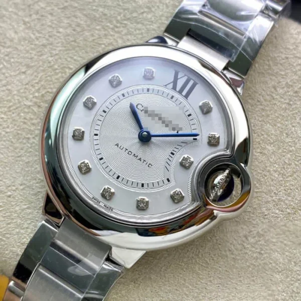 BALLON BLEU DE CARTIER WE902074 33MM V6 FACTORY SILVER STAINLESS STEEL STRAP - Image 3