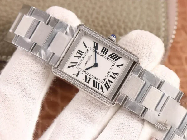CARTIER TANK K11 FACTORY STAINLESS STEEL - Image 3