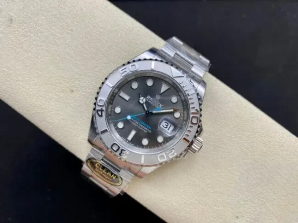 ROLEX YACHT MASTER M126622-0001 CLEAN FACTORY GREY STRAP - Image 3