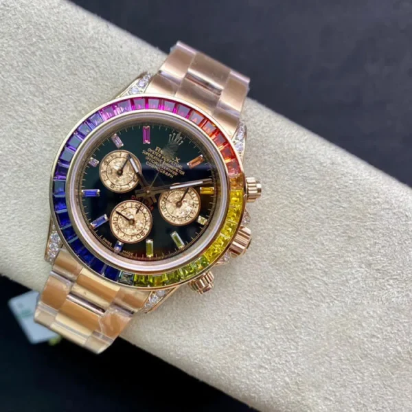 ROLEX DAYTONA 116595 RBOW TW FACTORY BLACK DIAL - Image 3