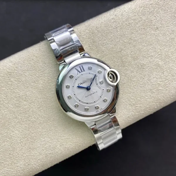 BALLON BLEU DE CARTIER WE902074 33MM V6 FACTORY SILVER STAINLESS STEEL STRAP - Image 4