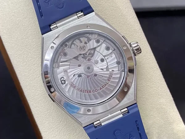 SBF OMEGA CONSTELLATION 131.33.41.21.03.001 VS FACTORY BLUE LEATHER STRAP - Image 6