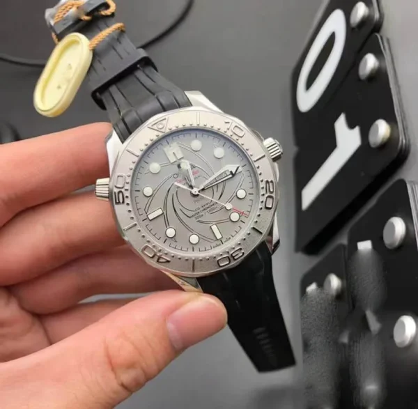 OMEGA SEAMASTER 300M 42MM VS FACTORY GREY STRAP - Image 7