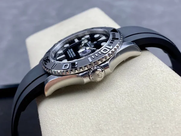 ROLEX YACHT MASTER M226659-0002 CLEAN FACTORY BLACK STRAP - Image 4