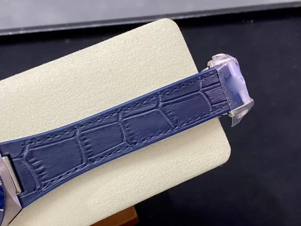 SBF OMEGA CONSTELLATION 131.33.41.21.03.001 VS FACTORY BLUE LEATHER STRAP - Image 7