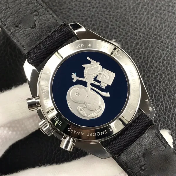 OMEGA SPEEDMASTER SNOOPY AWARD 311.32.42.30.04.003 OM FACTORY BLACK STRAP - Image 6