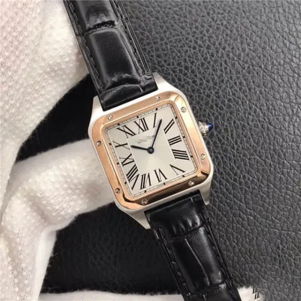 SANTOS W2SA0012 LADIES BLACK RUBBER STRAP - Image 4