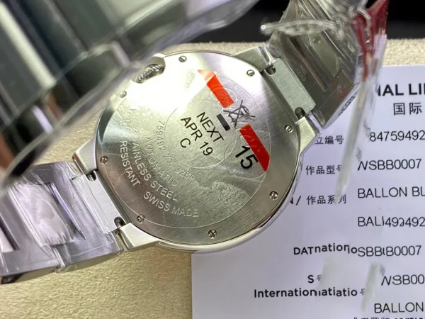 BALLON BLEU DE CARTIER 36MM WSBB0007 3K FACTORY STAINLESS STEEL - Image 5
