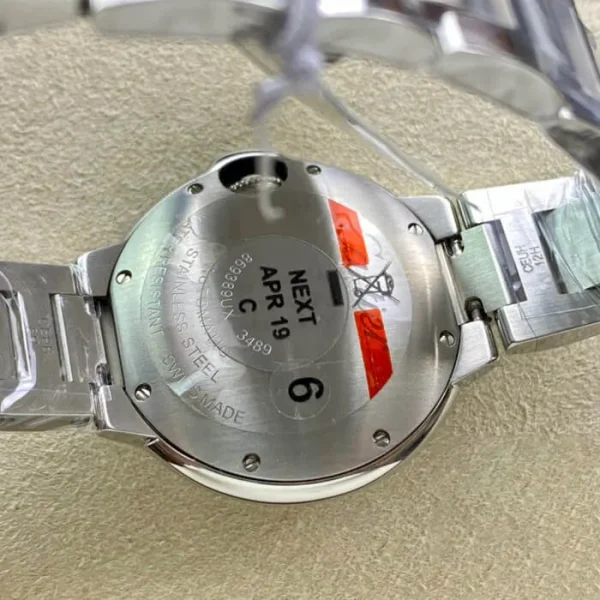 BALLON BLEU DE CARTIER WE902074 33MM V6 FACTORY SILVER STAINLESS STEEL STRAP - Image 5