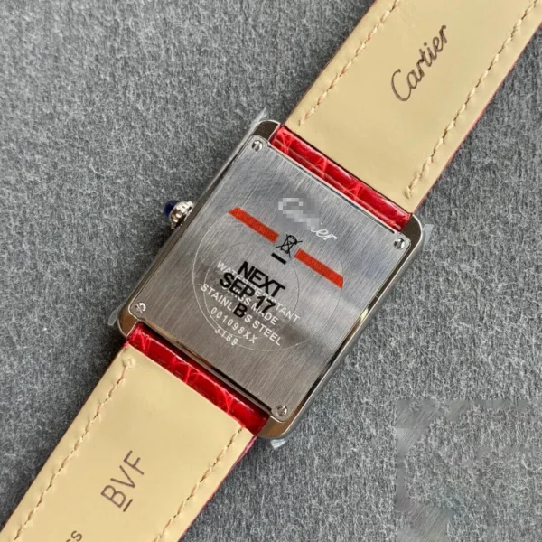 CARTIER TANK W5200005 K11 FACTORY STAINLESS STEEL BEZEL - Image 5