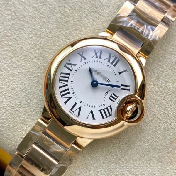 BALLON BLEU DE CARTIER 28MM WGBB0007 V6 FACTORY GOLD BEZEL - Image 5