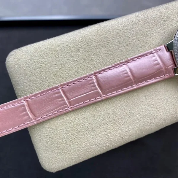 BALLON BLEU DE CARTIER 33MM V6 FACTORY PINK LEATHER STRAP - Image 6