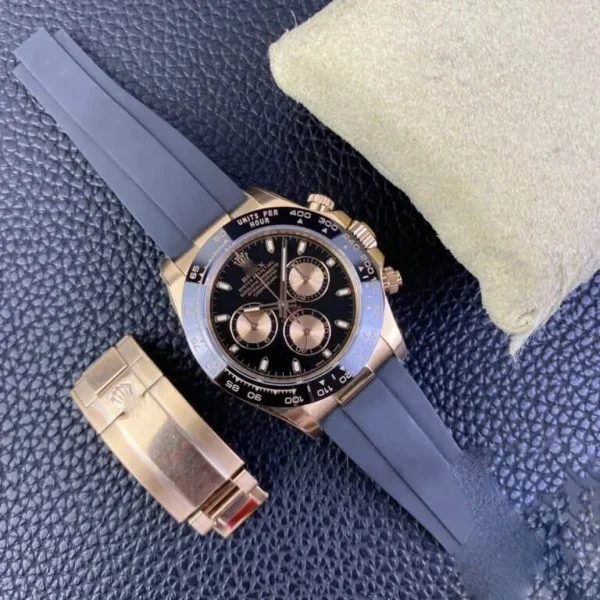 Rolex Cosmograph Daytona M116515LN-0017 Clean Factory Black Rubber Strap - Image 7