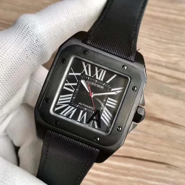 SANTOS 100 XL WSSA0006 V6 FACTORY BLACK DIAL - Image 4
