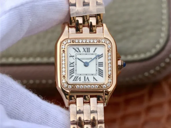 Brand Cartier Range Panthere Model WGPN0008 Gender Ladies Movement Swiss Quartz Movement Case Size 22 mm x 30 mm Factory 8848 Factory