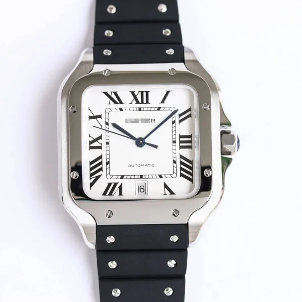 SANTOS WSSA0018 GF FACTORY V2 BLACK RUBBER STRAP - Image 3