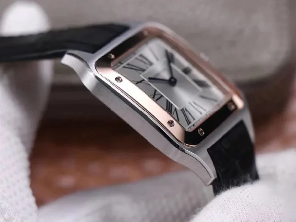 SANTOS DUMONT W2SA0017 F1 FACTORY SILVER DIAL - Image 5