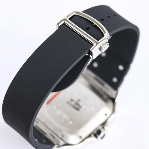 SANTOS WSSA0018 GF FACTORY V2 BLACK RUBBER STRAP - Image 4